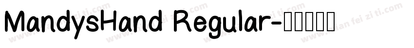 MandysHand Regular字体转换